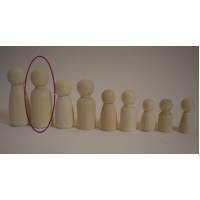 peg doll groot 6,5 cm